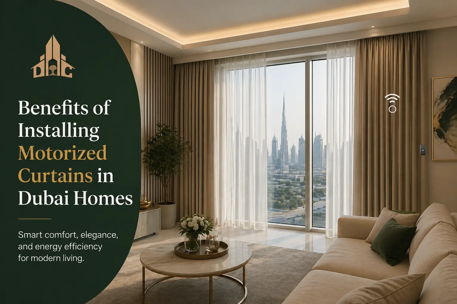 Benefits of Installing Motorized Curtains in Dubai Homes