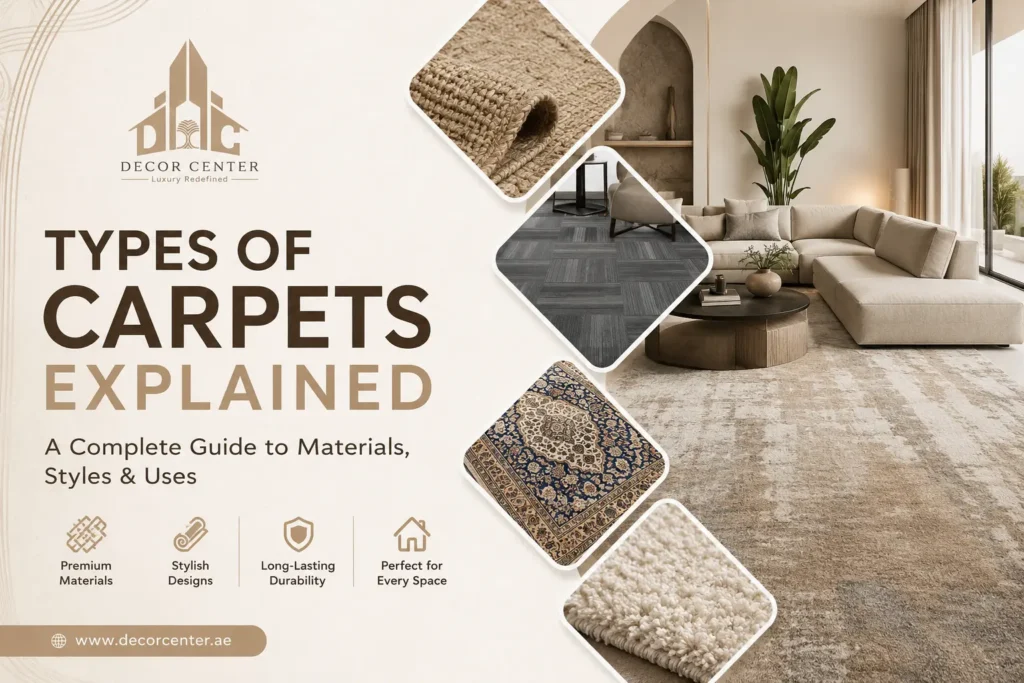 Types of Carpets Explained: A Complete Guide to Materials, Styles & Uses