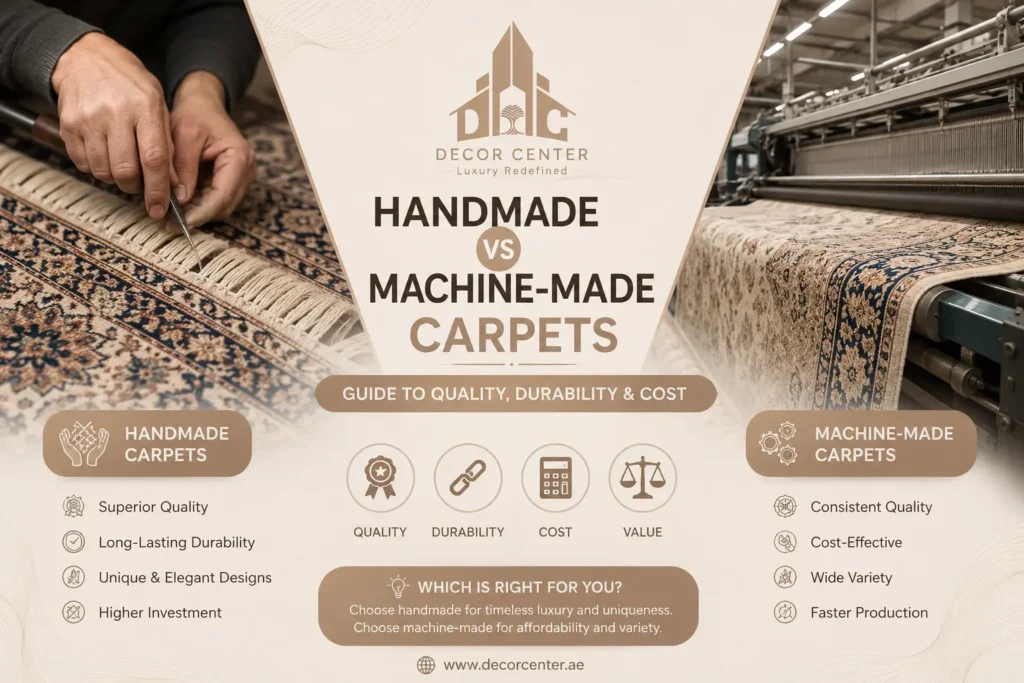 Handmade vs Machine-Made Carpets: Guide to Quality, Durability & Cost